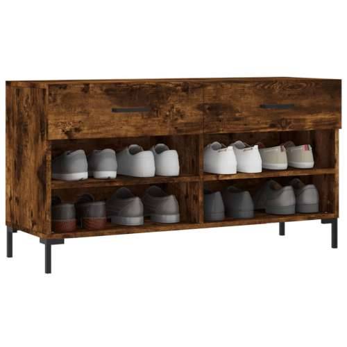 Klupa za cipele boja hrasta 102 x 35 x 55 cm konstruirano drvo - Dimljeni hrast 1 Cijena