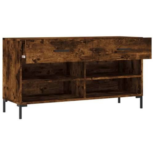 Klupa za cipele boja hrasta 102 x 35 x 55 cm konstruirano drvo - Dimljeni hrast 1 Cijena