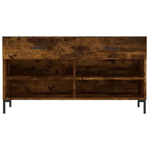 Klupa za cipele boja hrasta 102 x 35 x 55 cm konstruirano drvo - Dimljeni hrast 1 Cijena