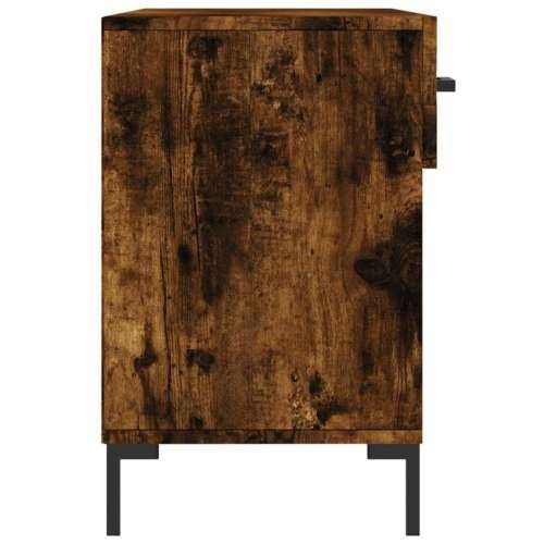 Klupa za cipele boja hrasta 102 x 35 x 55 cm konstruirano drvo - Dimljeni hrast 1 Cijena