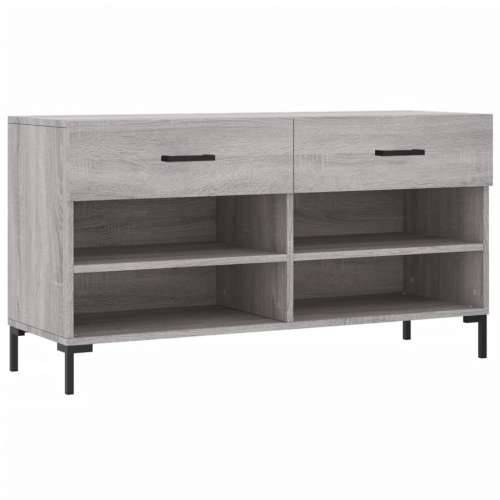 Klupa za cipele siva boja hrasta 102x35x55 cm konstruirano drvo - Sivi hrast sonoma 1 Cijena