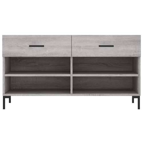 Klupa za cipele siva boja hrasta 102x35x55 cm konstruirano drvo - Sivi hrast sonoma 1 Cijena