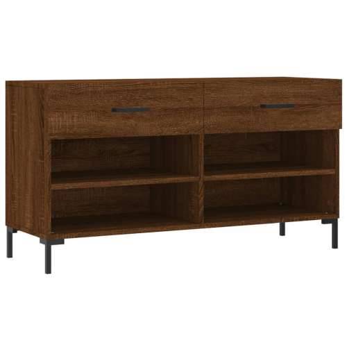 Klupa za cipele smeđa boja hrasta 102x35x55cm konstruirano drvo - Smeđi hrast 1 Cijena