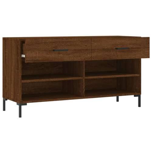 Klupa za cipele smeđa boja hrasta 102x35x55cm konstruirano drvo - Smeđi hrast 1 Cijena