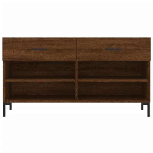 Klupa za cipele smeđa boja hrasta 102x35x55cm konstruirano drvo - Smeđi hrast 1 Cijena