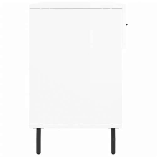 Klupa za cipele sjajna bijela 102x35x55 cm konstruirano drvo - Visoko sjajno bijela 1 Cijena