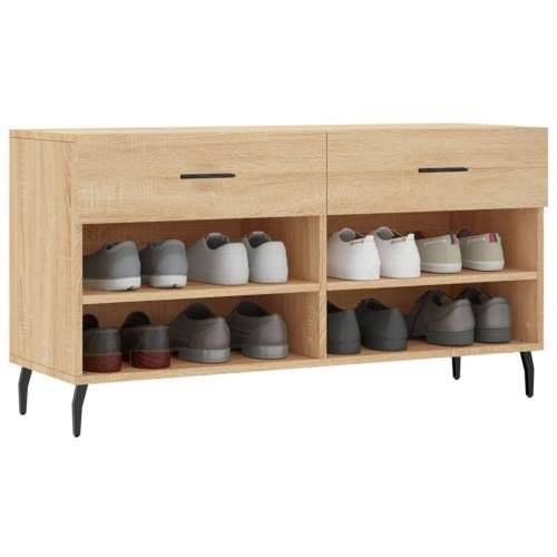 Klupa za cipele boja hrasta 102 x 35 x 55 cm konstruirano drvo - sonoma hrast 1 Cijena