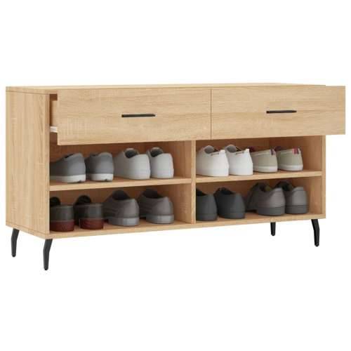 Klupa za cipele boja hrasta 102 x 35 x 55 cm konstruirano drvo - sonoma hrast 1 Cijena