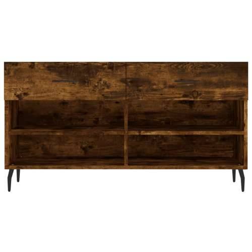 Klupa za cipele boja hrasta 102 x 35 x 55 cm konstruirano drvo - Dimljeni hrast 1 Cijena