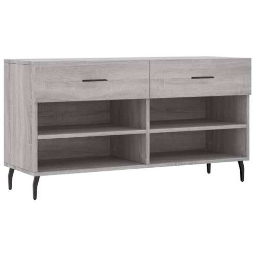 Klupa za cipele siva boja hrasta 102x35x55 cm konstruirano drvo - Sivi hrast sonoma 1 Cijena