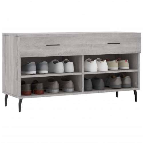 Klupa za cipele siva boja hrasta 102x35x55 cm konstruirano drvo - Sivi hrast sonoma 1 Cijena