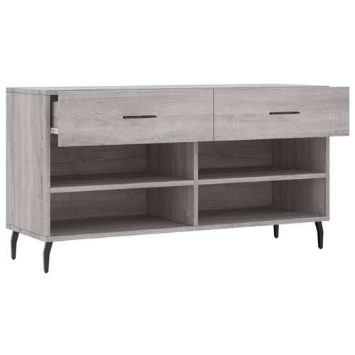 Klupa za cipele siva boja hrasta 102x35x55 cm konstruirano drvo - Sivi hrast sonoma 1 Cijena