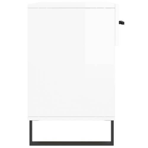 Klupa za cipele sjajna bijela 102x35x55 cm konstruirano drvo - Visoko sjajno bijela 1 Cijena