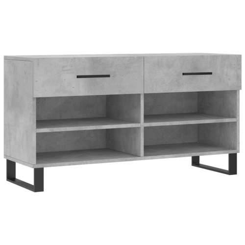 Klupa za cipele siva boja betona 102x35x55 cm konstruirano drvo - Beton siva 1 Cijena
