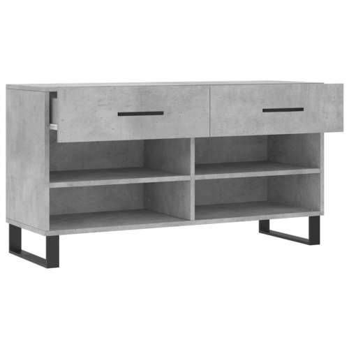 Klupa za cipele siva boja betona 102x35x55 cm konstruirano drvo - Beton siva 1 Cijena