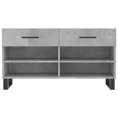 Klupa za cipele siva boja betona 102x35x55 cm konstruirano drvo - Beton siva 1 Cijena