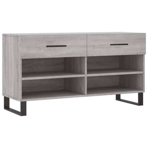 Klupa za cipele siva boja hrasta 102x35x55 cm konstruirano drvo - Sivi hrast sonoma 1 Cijena
