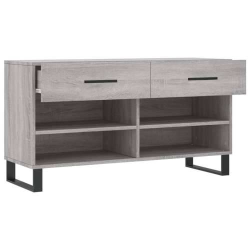 Klupa za cipele siva boja hrasta 102x35x55 cm konstruirano drvo - Sivi hrast sonoma 1 Cijena