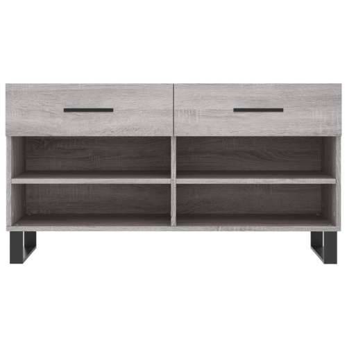 Klupa za cipele siva boja hrasta 102x35x55 cm konstruirano drvo - Sivi hrast sonoma 1 Cijena