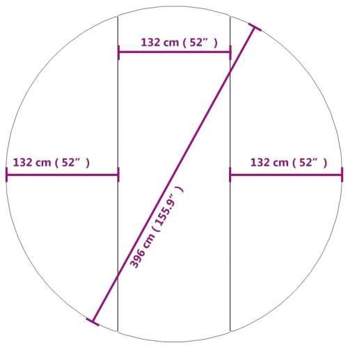Platno za tlo ispod bazena svjetlosivo Ø396 cm poliesterska - Ø 396 cm (1 mm) 1 Cijena