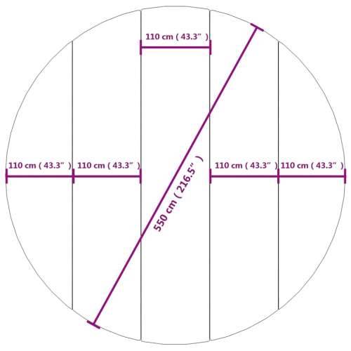 Platno za tlo ispod bazena svjetlosivo Ø550 cm poliesterska - Svjetlosiva Ø 550 cm (2 mm) 1 Okruglo Cijena