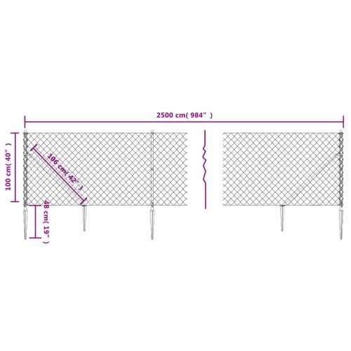 Žičana ograda sa šiljastim držačima zelena 1 x 25 m Cijena
