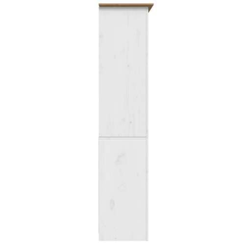 Regal za knjige BODO bijelo-smeđi 80x40x173 cm masivna borovina - Smeđa 1 Cijena