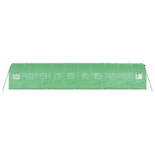Staklenik s čeličnim okvirom zeleni 20 m² 10 x 2 x 2 m - Zelena 10 x 2 x 2 m 1 Cijena