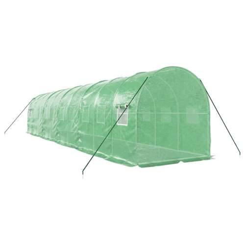 Staklenik s čeličnim okvirom zeleni 20 m² 10 x 2 x 2 m - Zelena 10 x 2 x 2 m 1 Cijena