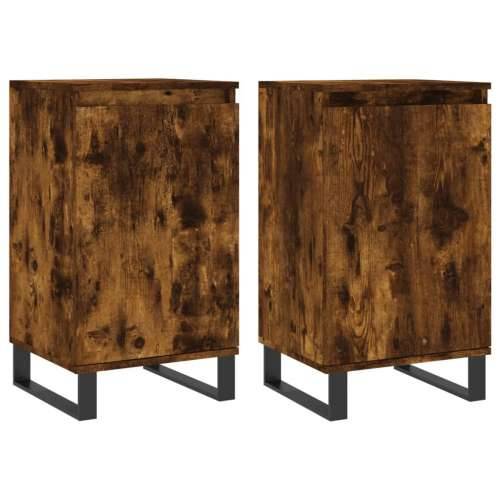 Komode 2 kom dimljena boja hrasta 40x35x70 cm konstruirano drvo - Dimljeni hrast 2 Cijena