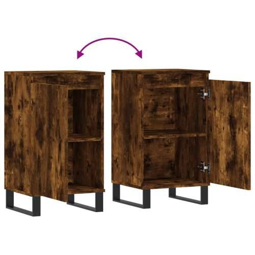 Komode 2 kom dimljena boja hrasta 40x35x70 cm konstruirano drvo - Dimljeni hrast 2 Cijena