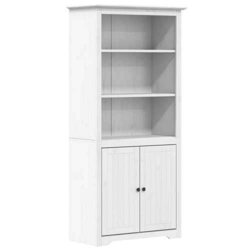 Regal za knjige BODO bijeli 82x40x173 cm od masivne borovine - Bijela 1 Cijena