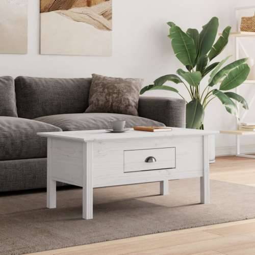 Stolić za kavu BODO bijeli 100 x 55 x 46 cm od masivne borovine - Bijela 1 Cijena