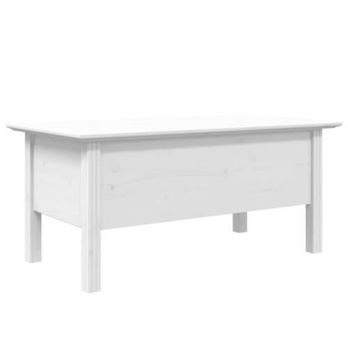 Stolić za kavu BODO bijeli 100 x 55 x 46 cm od masivne borovine - Bijela 1 Cijena