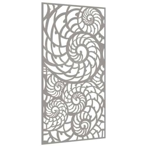 Vrtni zidni ukras 105 x 55 cm čelik COR-TEN s uzorkom školjki Cijena