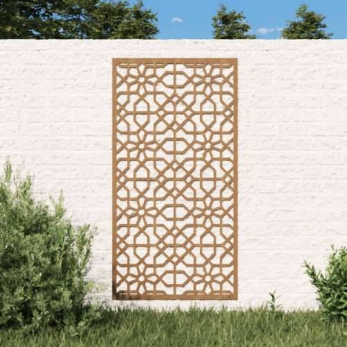 Vrtni zidni ukras 105 x 55 cm čelik COR-TEN s maurskim uzorkom Cijena
