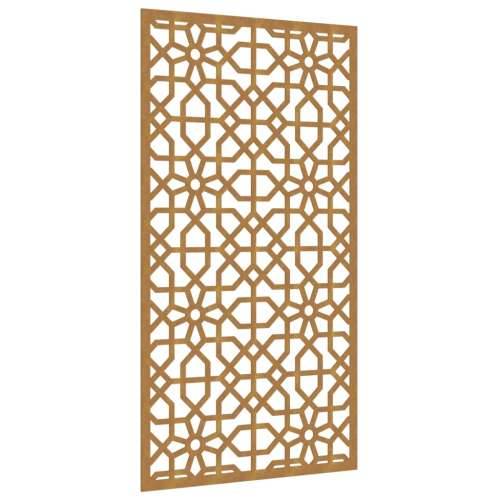Vrtni zidni ukras 105 x 55 cm čelik COR-TEN s maurskim uzorkom Cijena