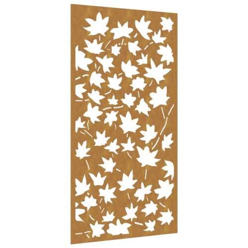Vrtni zidni ukras 105x55 cm čelik CORTEN uzorak javorovog lišća Cijena