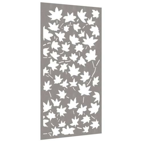 Vrtni zidni ukras 105x55 cm čelik CORTEN uzorak javorovog lišća Cijena