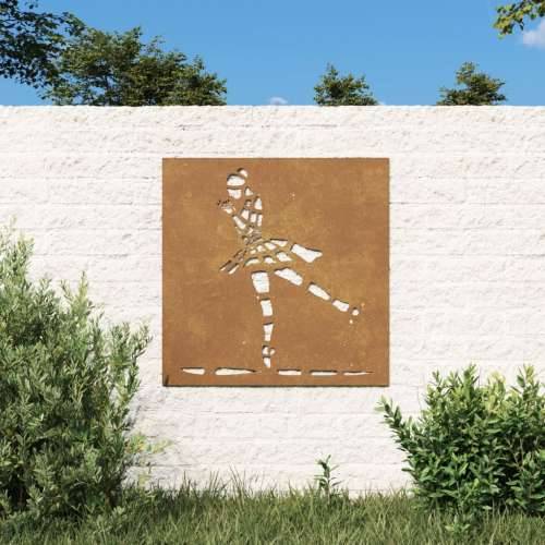 Vrtni zidni ukras 55 x 55 cm čelik COR-TEN s uzorkom balerine Cijena