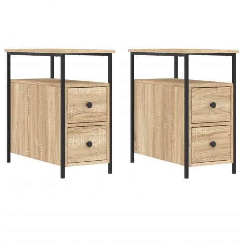 Noćni ormarići 2 kom boja hrasta 30x60x60 cm konstruirano drvo - sonoma hrast 2 Cijena