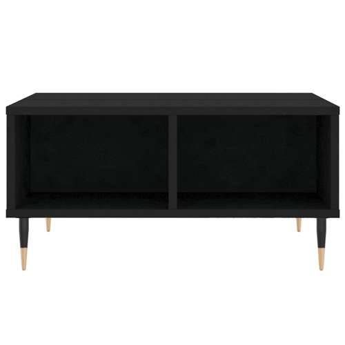 Stolić za kavu crni 60 x 60 x 30 cm od konstruiranog drva - Crna 1 Cijena