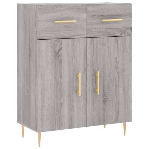 Komoda boja hrasta sonome 69,5 x 34 x 90 cm konstruirano drvo - Sivi hrast sonoma 1 Cijena