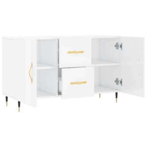 Komoda sjajna bijela 100x36x60 cm od konstruiranog drva - Visoko sjajno bijela 1 Cijena
