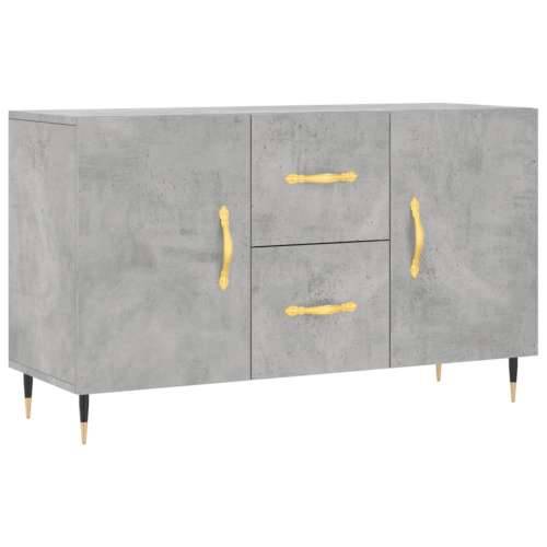 Komoda siva boja betona 100x36x60 cm od konstruiranog drva - Beton siva 1 Cijena