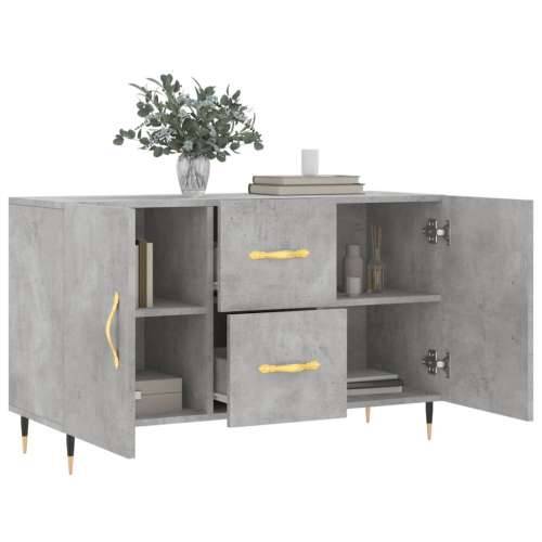 Komoda siva boja betona 100x36x60 cm od konstruiranog drva - Beton siva 1 Cijena