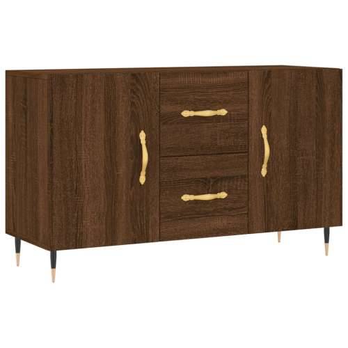 Komoda smeđa boja hrasta 100 x 36 x 60 cm od konstruiranog drva - Smeđi hrast 1 Cijena