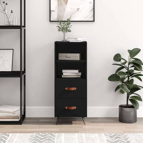 Komoda crna 34,5 x 34 x 90 cm od konstruiranog drva - Crna 1 Cijena