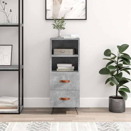 Komoda siva boja betona 34,5x34x90 cm od konstruiranog drva - Beton siva 1 Cijena
