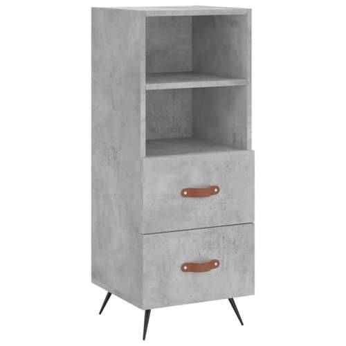 Komoda siva boja betona 34,5x34x90 cm od konstruiranog drva - Beton siva 1 Cijena